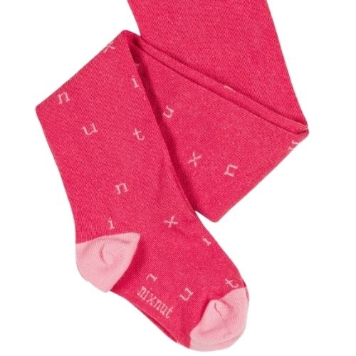 Nixnut letter tights cherry-7