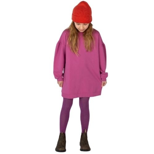 Nixnut stripe tights blueberry stripe-2