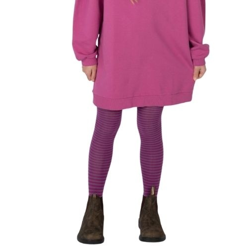 Nixnut stripe tights blueberry stripe-3