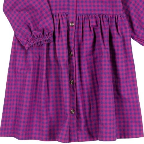Nixnut lon dress blueberry checkered-5