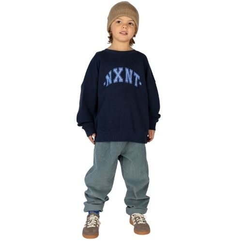 Nixnut logo sweater navy-2