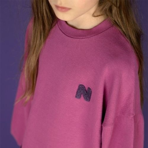 Nixnut split sweater plum-2
