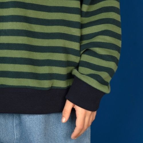 Nixnut rel sweater moss stripe-2
