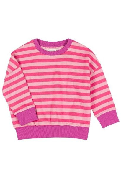 Nixnut rel sweater cherry stripe