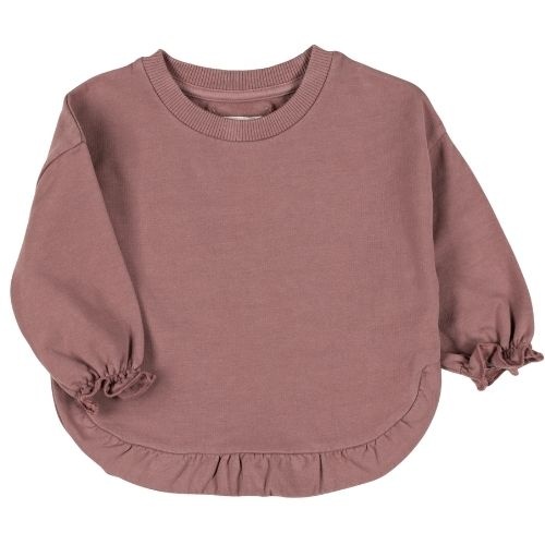 Nixnut ruffled sweater mauve-1