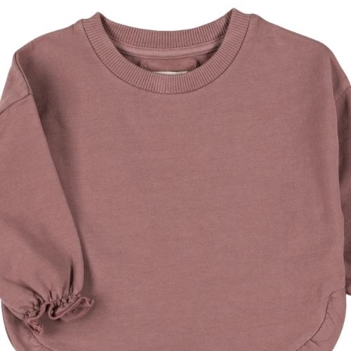 Nixnut ruffled sweater mauve-2