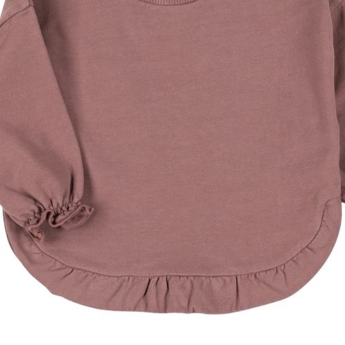 Nixnut ruffled sweater mauve-3