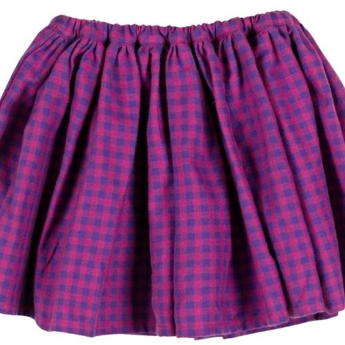 Nixnut tos skirt blueberry checkered-2