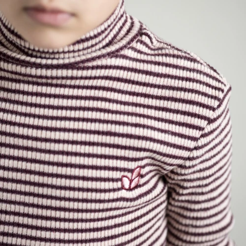 Jenest tara turtle neck ls tshirt rose bordeaux-3