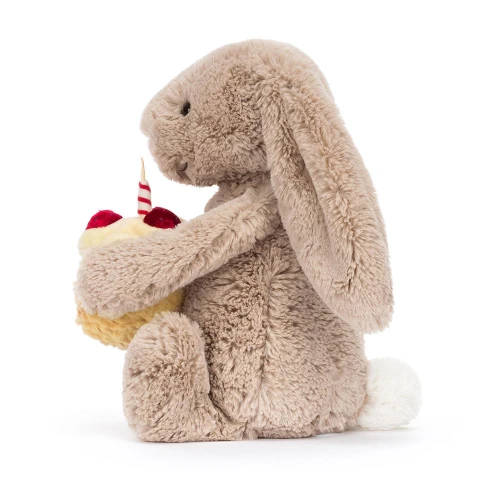 Jellycat bashful beige bunny 'birthday'-3