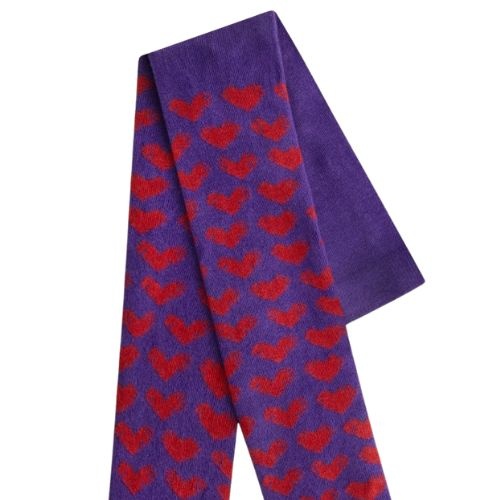 Daily Brat heart tights purple-2