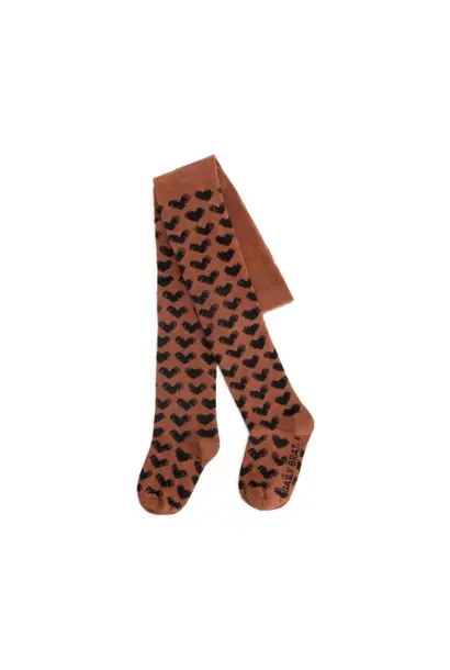 Daily Brat heart tights brown