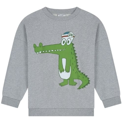 Daily Brat loco croco sweater grey melange-1