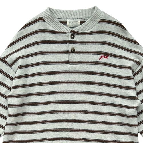 Jenest james ls tshirt brown grey melange-4