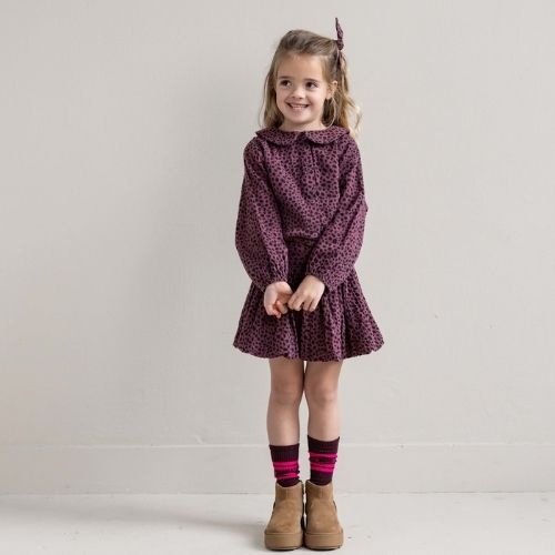 Jenest betty balloon skirt lt cherry bordeaux-2