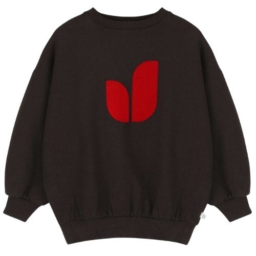 Jenest pippa sweater dark brown melange-1