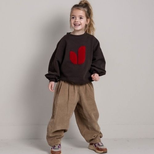 Jenest pippa sweater dark brown melange-4