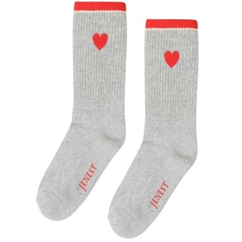 Jenest fancy sport socks grey melange-1