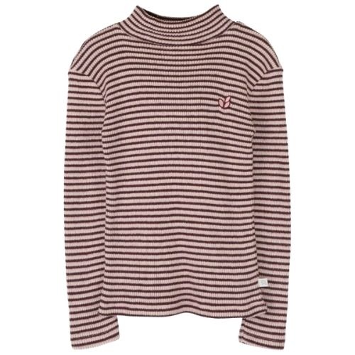 Jenest tara turtle neck ls tshirt rose bordeaux-1