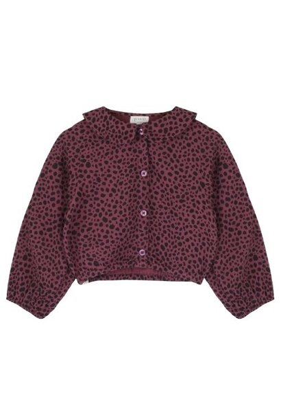 Jenest polly blouse lt cherry bordeaux