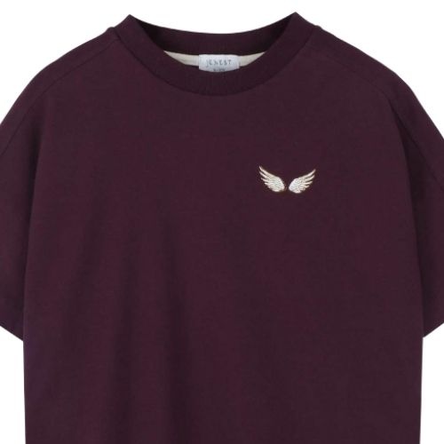 Jenest tessie tshirt cherry bordeaux-5