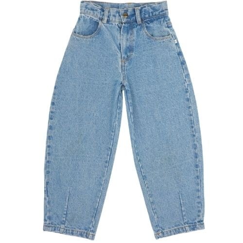 Jenest balloon denim pants medium wash-1