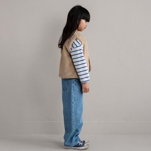Jenest balloon denim pants medium wash-5
