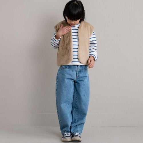 Jenest balloon denim pants medium wash-3