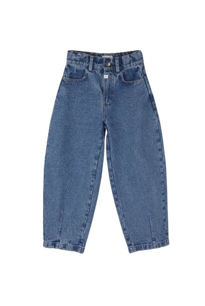 Jenest balloon denim pants dark wash