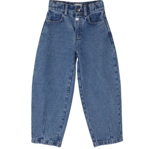 Jenest balloon denim pants dark wash-1