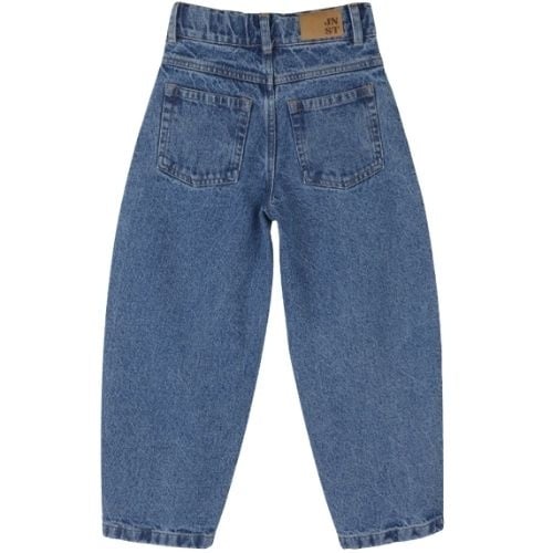Jenest balloon denim pants dark wash-6