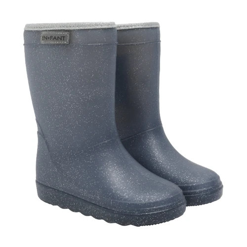 En Fant thermo boots glitter parisian night dark navy - laarzen-1