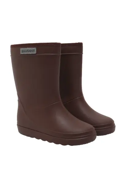 En Fant thermo boots solid coffee bean brown - laarzen
