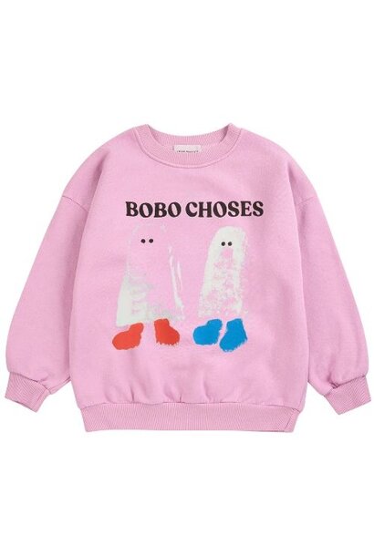 Bobo Choses booty ghosts sweatshirt pink