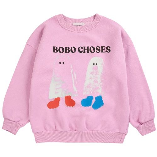 Bobo Choses booty ghosts sweatshirt pink-1