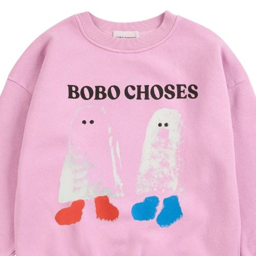 Bobo Choses booty ghosts sweatshirt pink-2