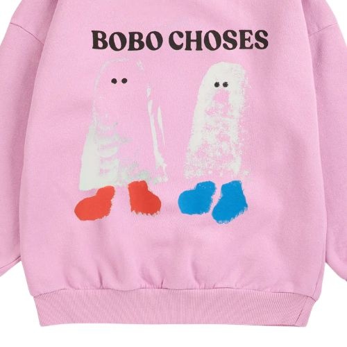 Bobo Choses booty ghosts sweatshirt pink-3