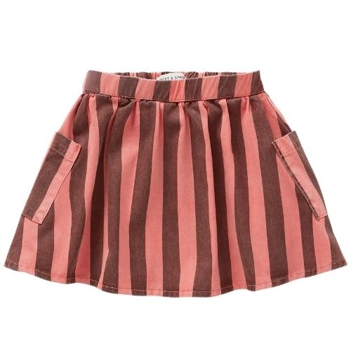 Sproet & Sprout striped skirt blue denim-1