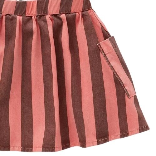 Sproet & Sprout striped skirt blue denim-4