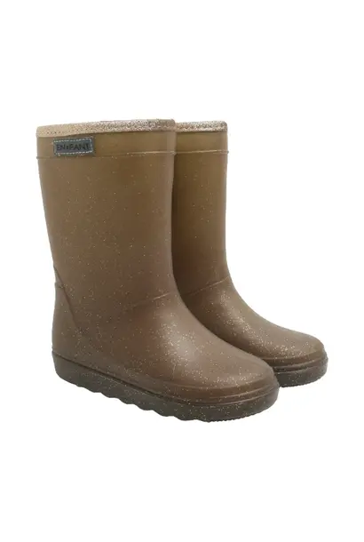 En Fant thermo boots glitter coffee bean brown - laarzen