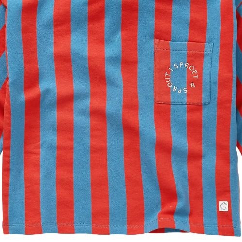 Sproet & Sprout sweatshirt boxy ls block stripe chalkboard blue-4