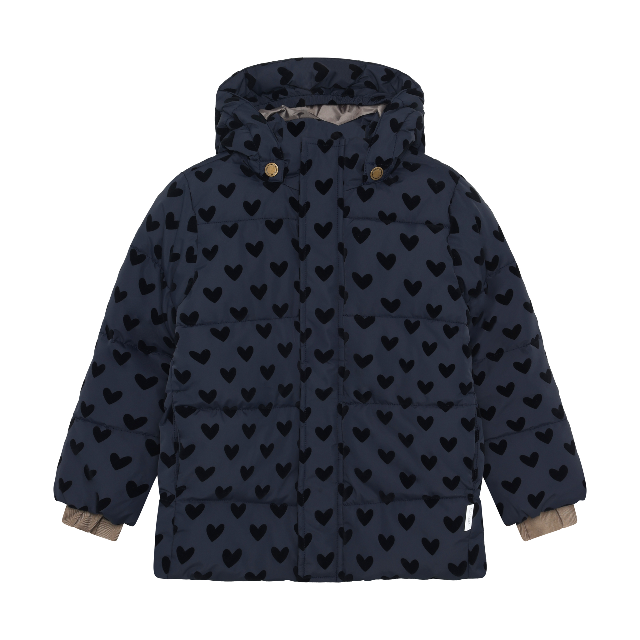 En Fant jacket quilt flock aop parisian night dark navy - jas-1