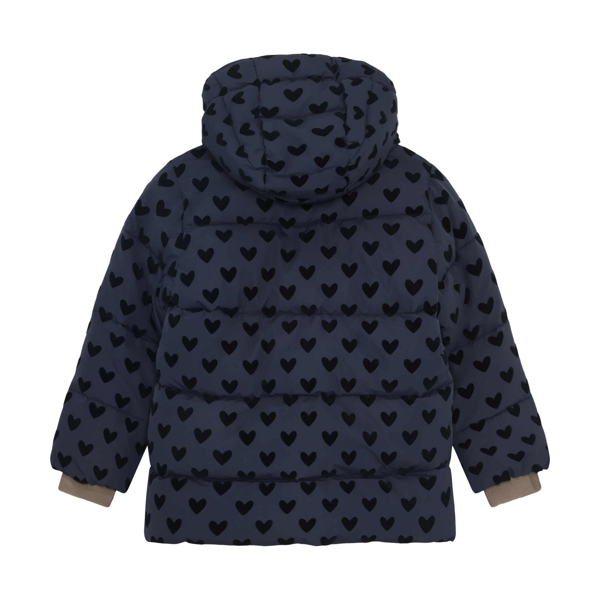 En Fant jacket quilt flock aop parisian night dark navy - jas-4