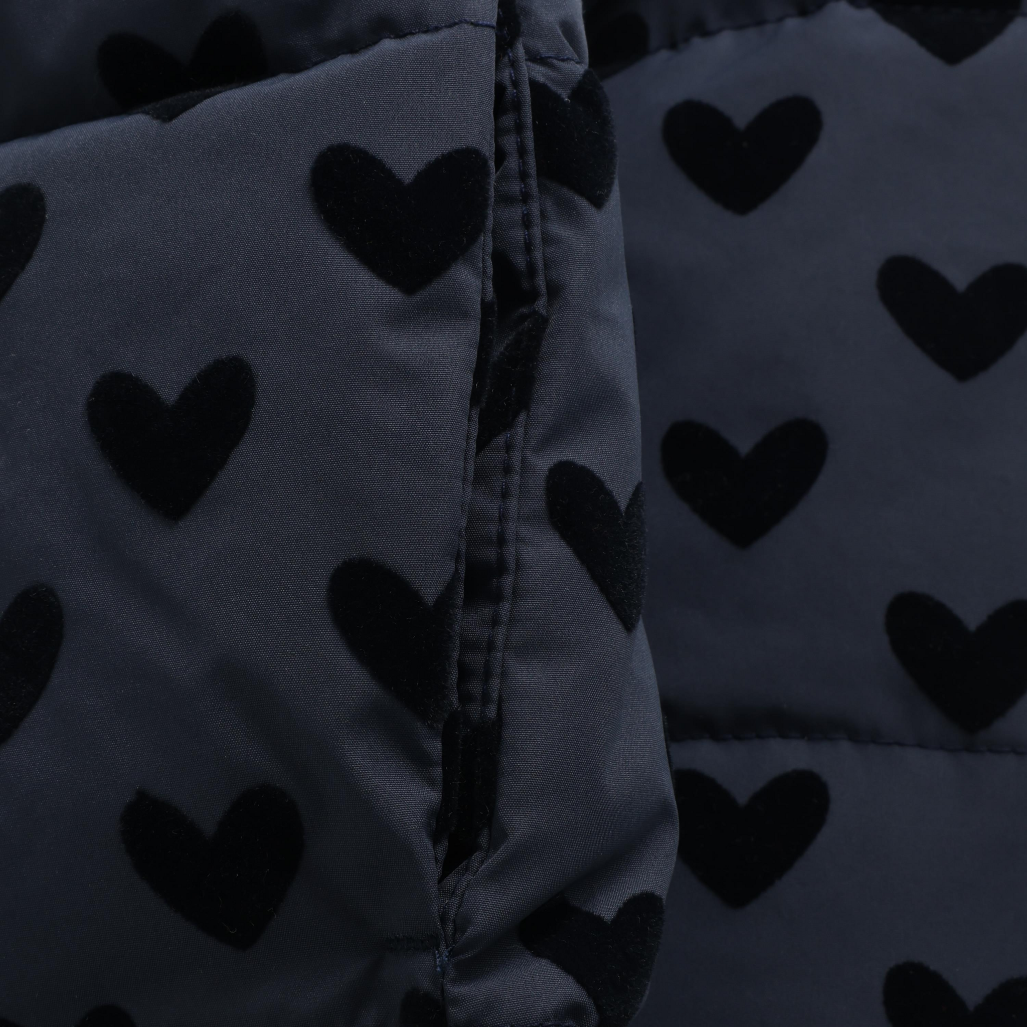 En Fant jacket quilt flock aop parisian night dark navy - jas-3