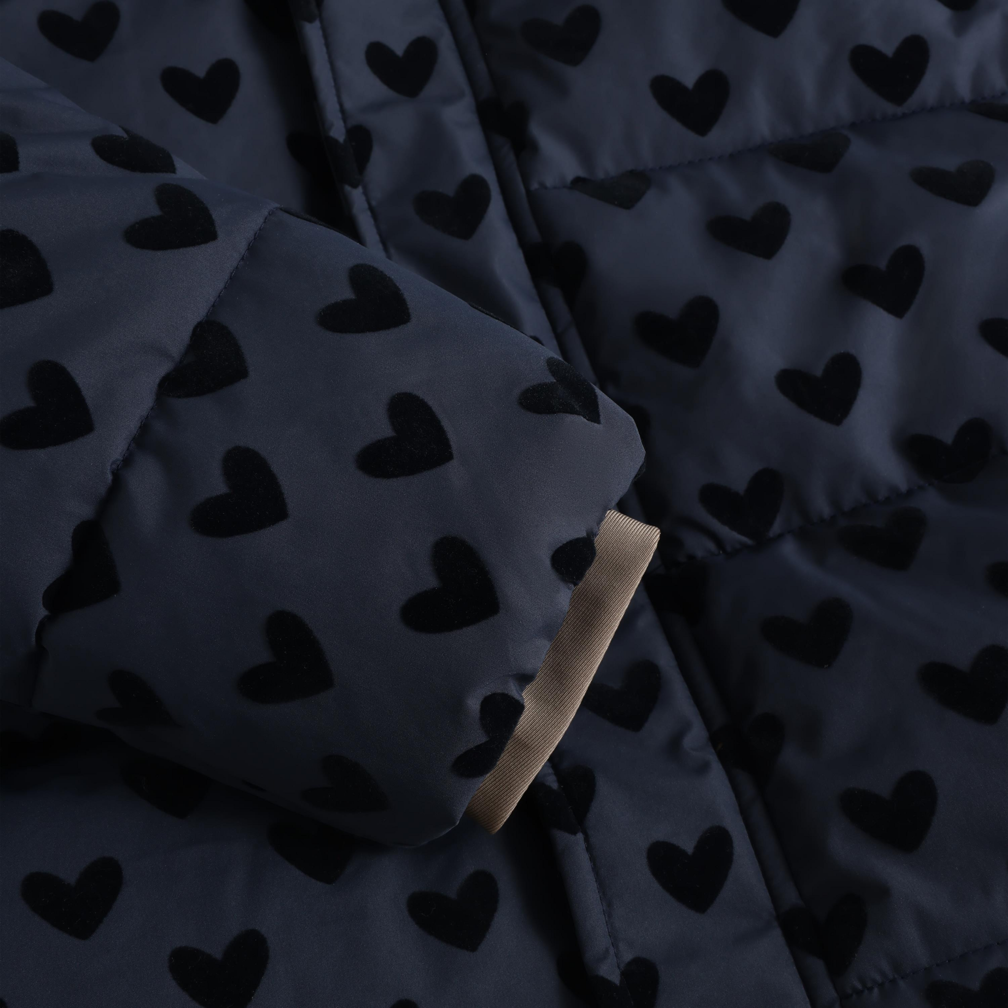 En Fant jacket quilt flock aop parisian night dark navy - jas-2