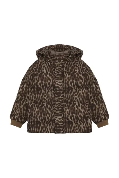En Fant jacket quilt aop pine bark brown - jas