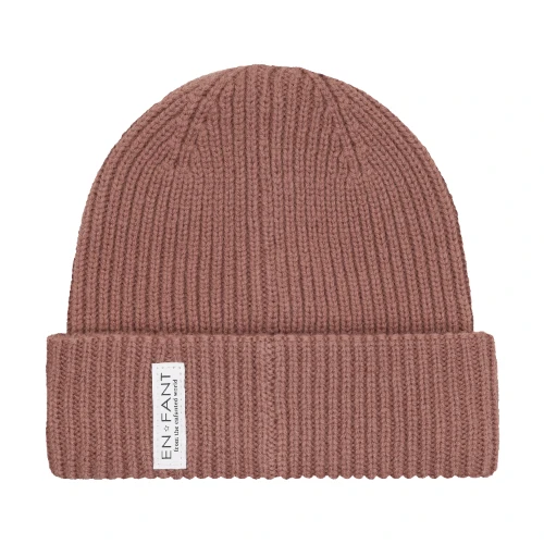 En Fant beanie w. lining burlwood rose - muts-1