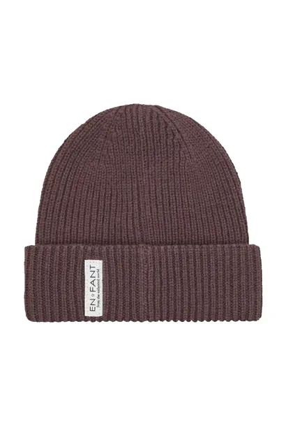 En Fant beanie w. lining flint purple - muts