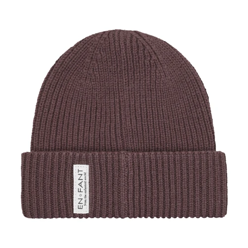 En Fant beanie w. lining flint purple - muts-1