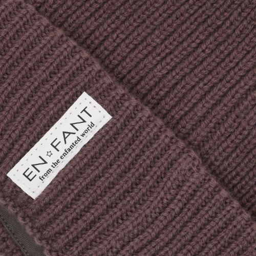 En Fant beanie w. lining flint purple - muts-3